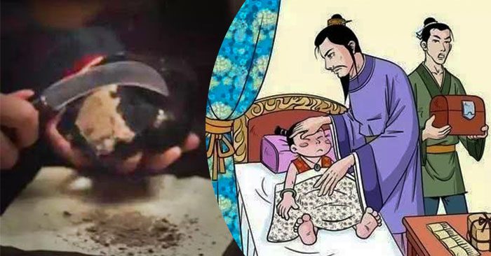 Dùng đất làm thuốc chữa bệnh cho Thái tử