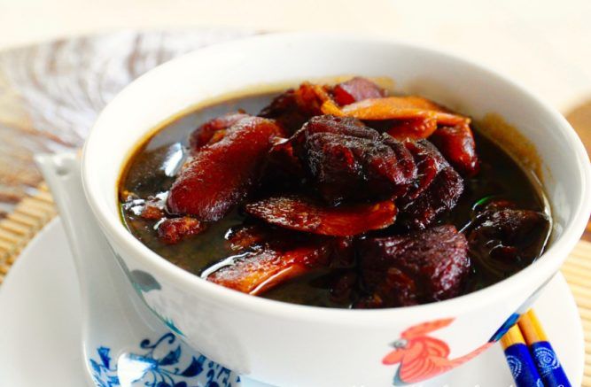 Hướng dẫn làm món Giò heo kho giấm gừng